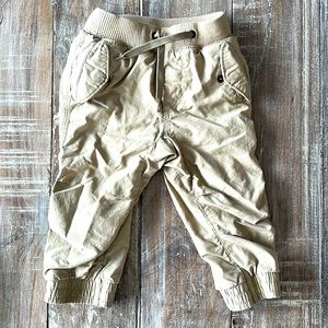 Gap khaki drawstring pants size 18-24 months